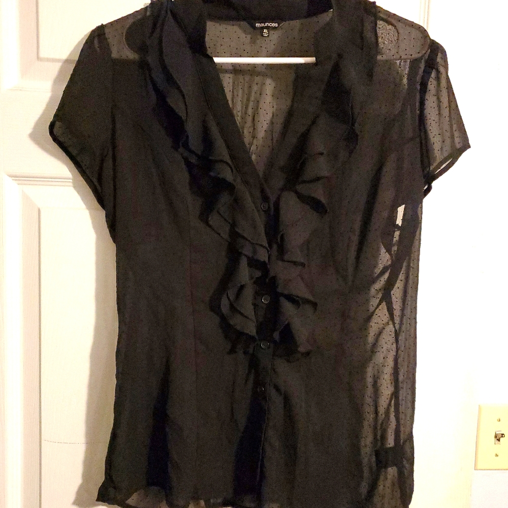Maurices black blouse